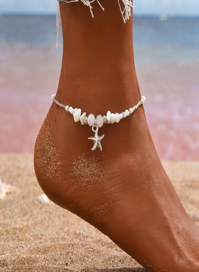 72ore Beach Bracelets Shell Bracelet Stackable Bracelets Seashell Bracelet Boho Beaded Bracelets Beach Anklets for Women Starfish Bracelet Summer Accessories Beach Jewelry - Image 2