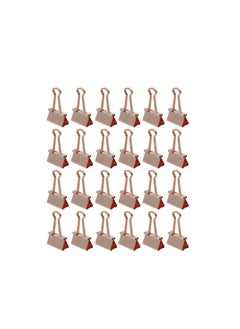 Binder Clips Rose Gold 32mm  Metal Binder Clips Photo Clips for Home and Office Supplies Assorted Jumbo Paper Clip Holder for Files, Papers, Office Supply 24pcs