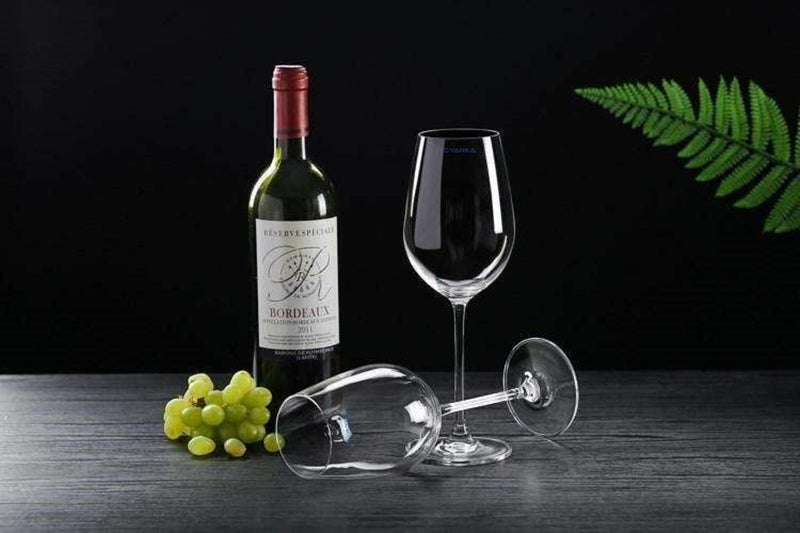 SYANKA Italian Premium Glass Wine Glass - Set of 2, Clear, 330ml - Image 3