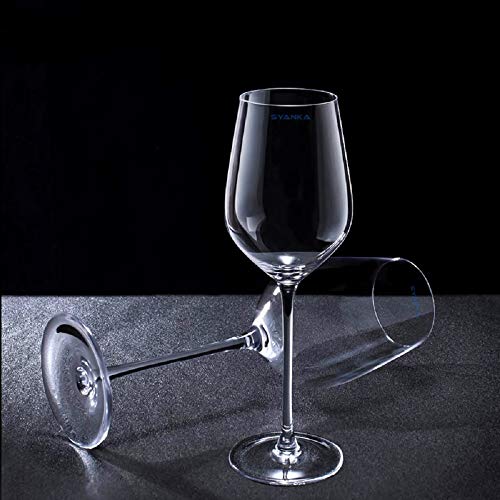 SYANKA Italian Premium Glass Wine Glass - Set of 2, Clear, 330ml - Image 5