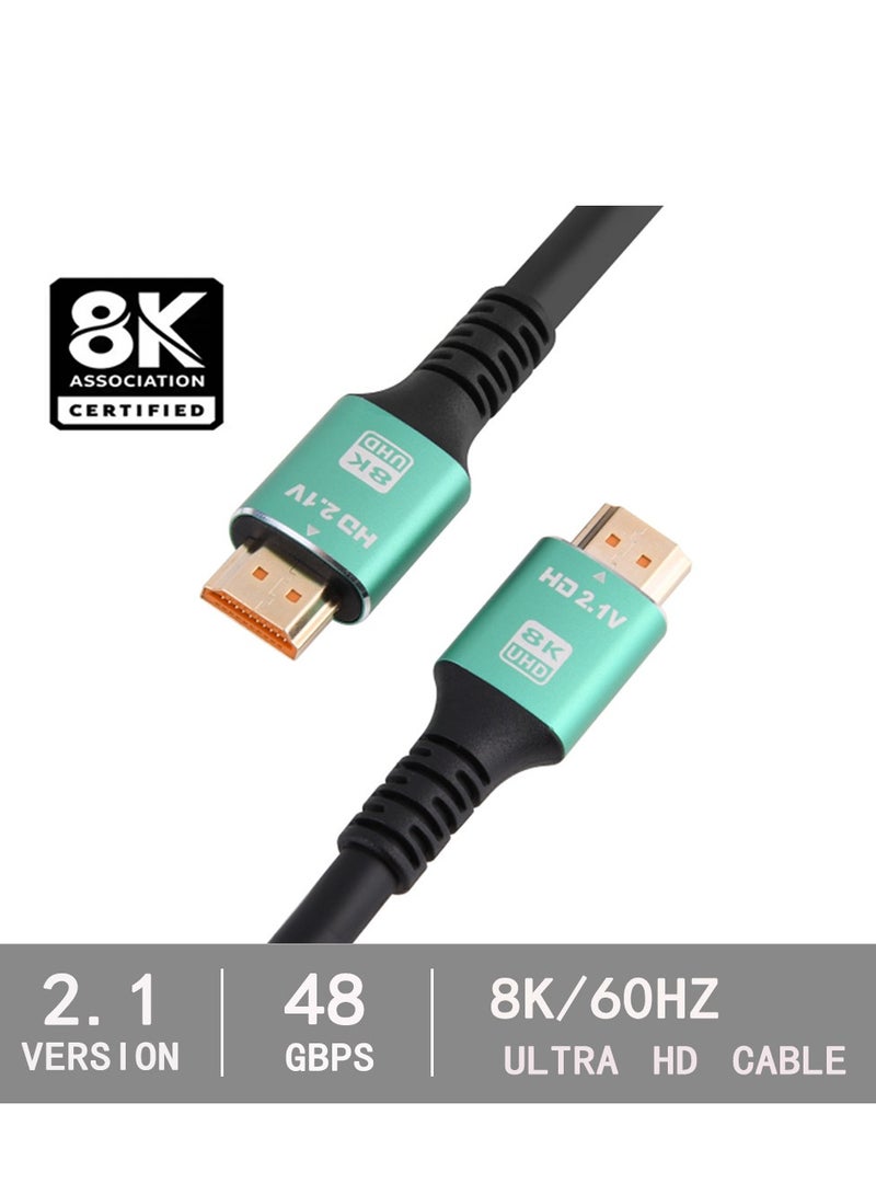 HDMI 2.1 Cable - 8K and 4K - Ultra High Speed HDMI Cord - Suitable for Computer Monitors, Projectors, TV, PS5, Xbox, Switch  - Image 1