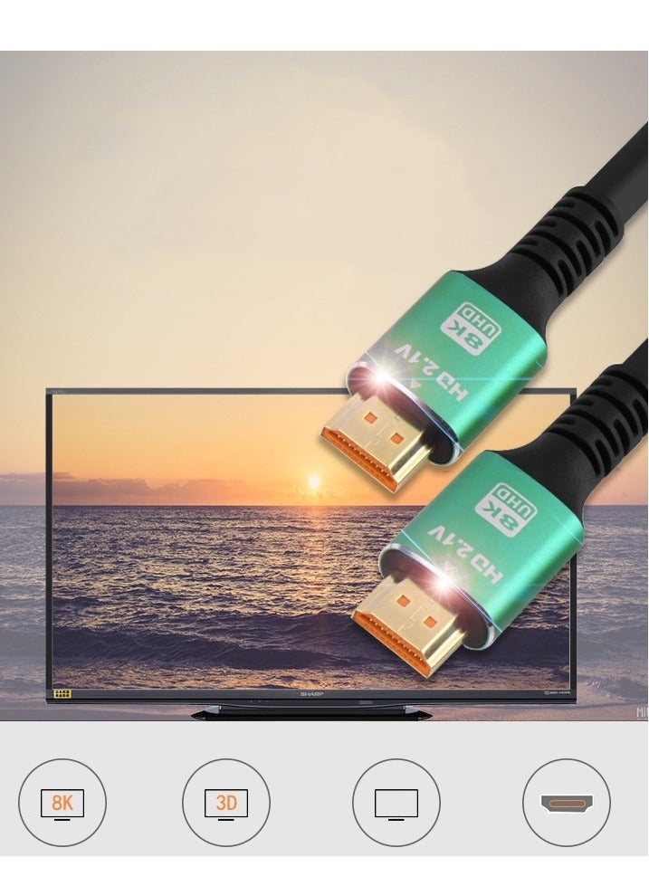 HDMI 2.1 Cable - 8K and 4K - Ultra High Speed HDMI Cord - Suitable for Computer Monitors, Projectors, TV, PS5, Xbox, Switch  - Image 2
