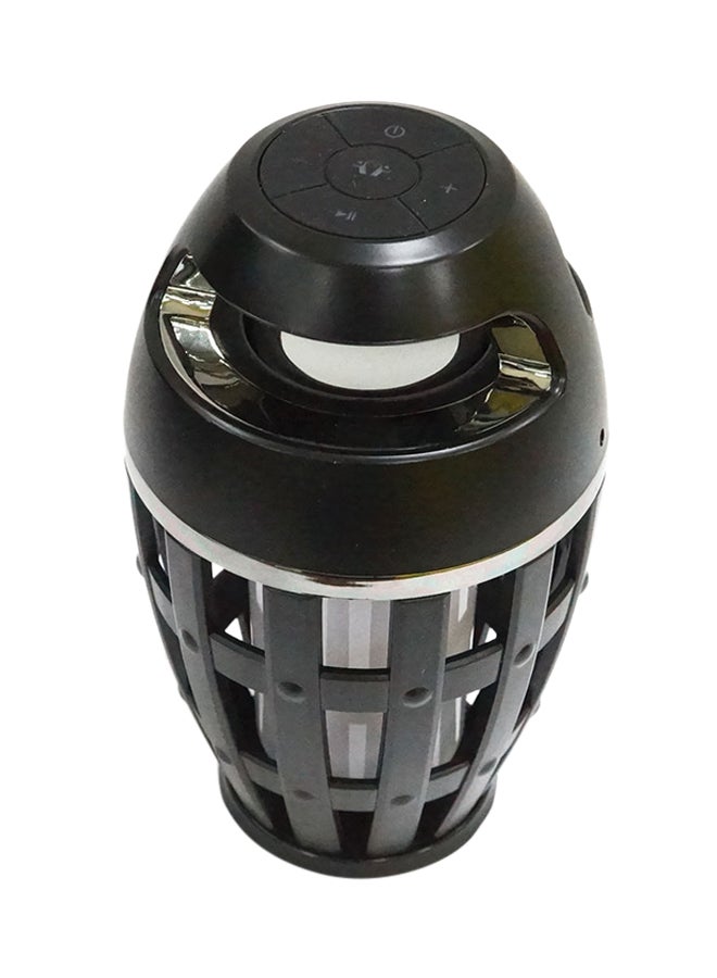 Loquat Flame Atmosphere Lamp Bluetooth Speaker Black - Image 1