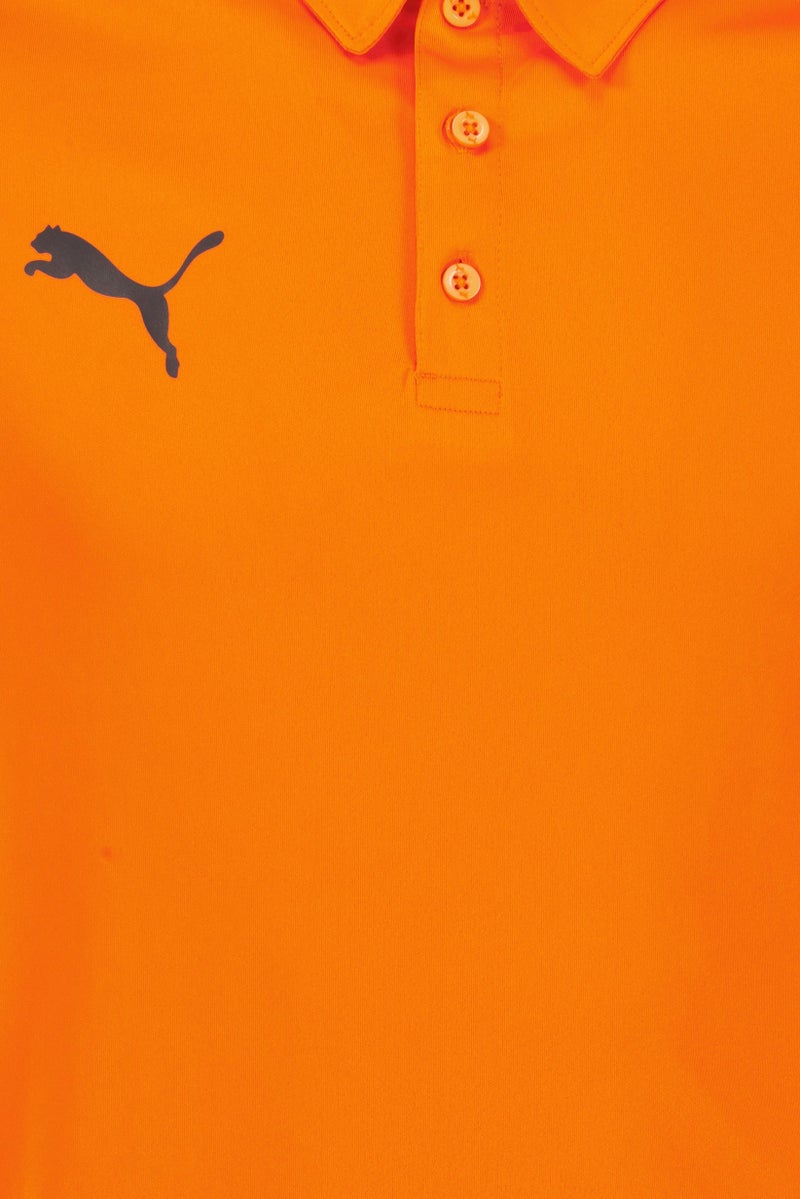PUMA Men Sportswear Fit Short Sleeve Training Polo Shirt, Orange - Image 5
