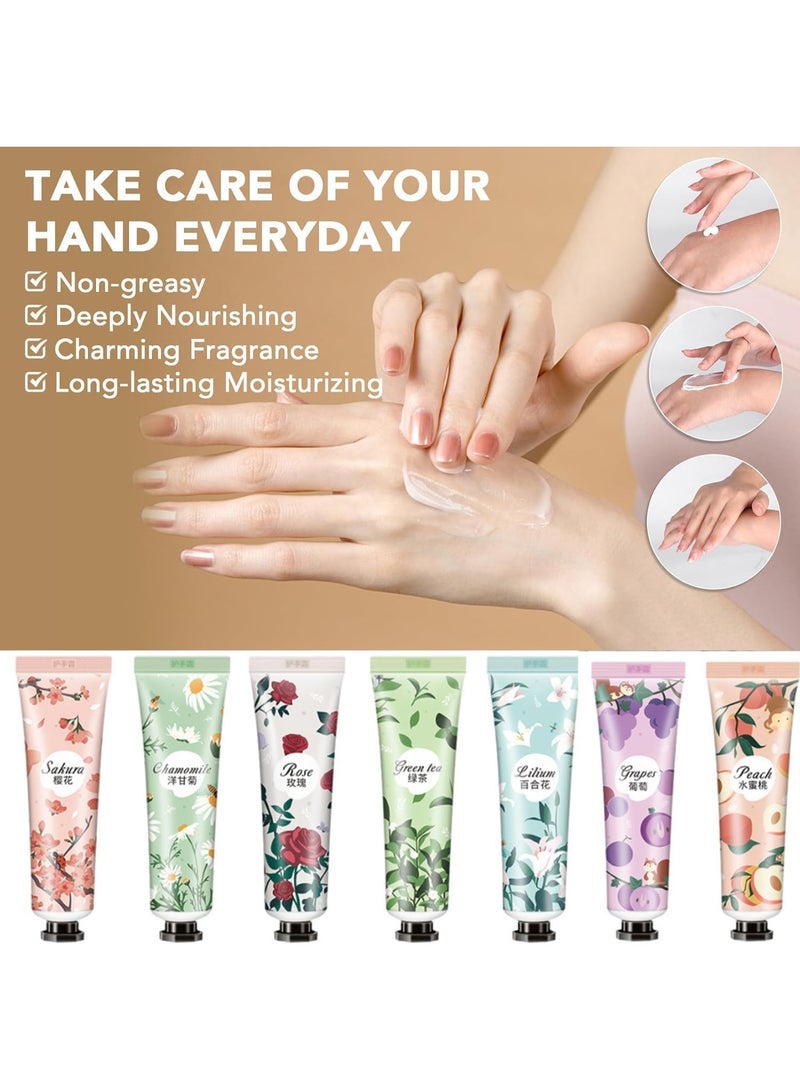 10 Pack Plant Fragrance Hand Cream, Moisturizing Hand Care Cream Gift Set, Mini Hand Lotion Travel Size in Bulk, Gifts for Women, Mom, Sister  - Image 2