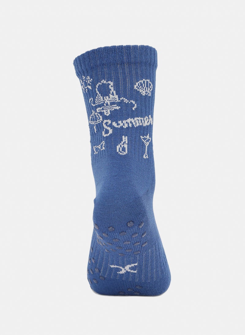 Carina Printed Grip Socks - 2 Pairs - Image 5