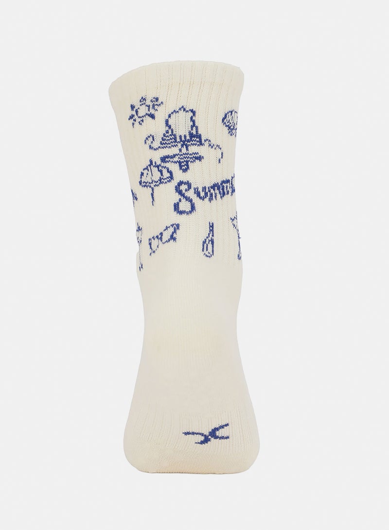 Carina Printed Grip Socks - 2 Pairs - Image 3