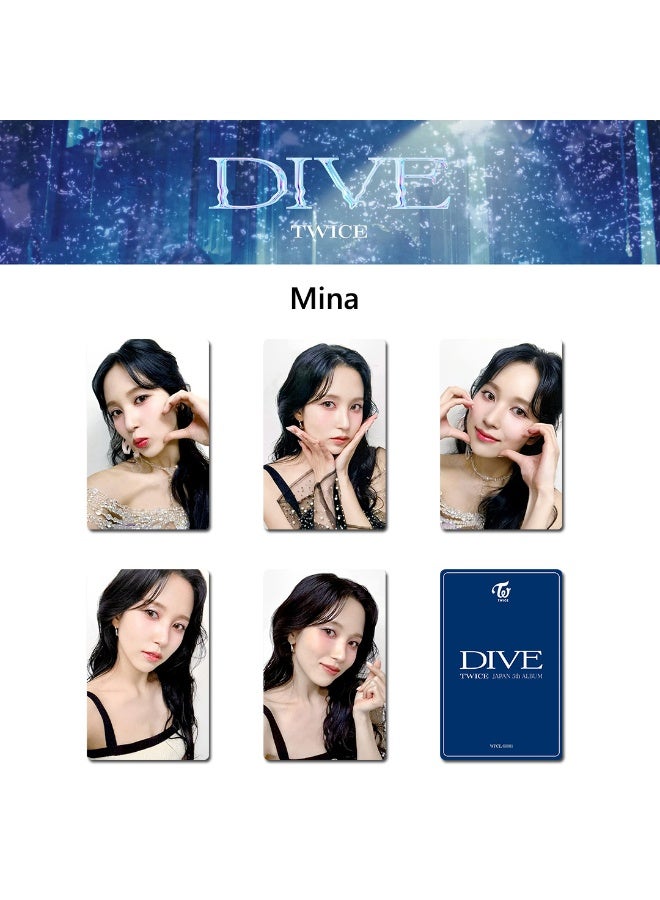 NIBEMINENT 5 Pcs Kpop TWICE DIVE Lomo Cards Card For Fans Collection Gifts - Image 1