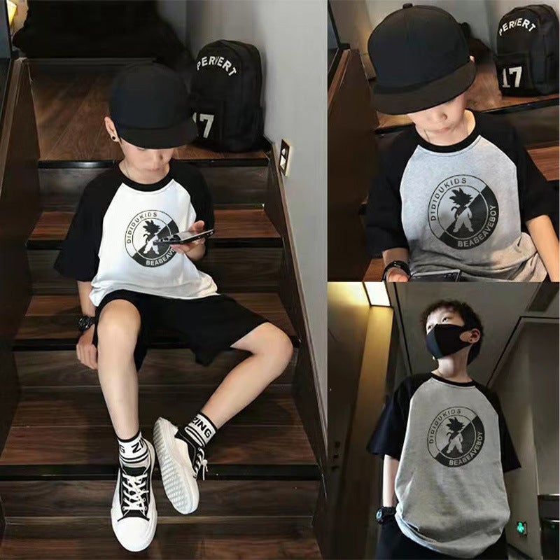 Children'S Wear Boy'S Cotton Short-Sleeved Boy'S Korean Style Half-Sleeved Children'S Cotton Top Summer Thin Children'S Baby'S T-Shirt - Image 3