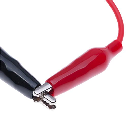 Keple Crocodile Clips Electrical Insulated Wire Multimeter Test Leads Set Alligator Clip Clamps Double Ended Voltage Tester Cable (0.5 Meter/Red & Black) - Image 4