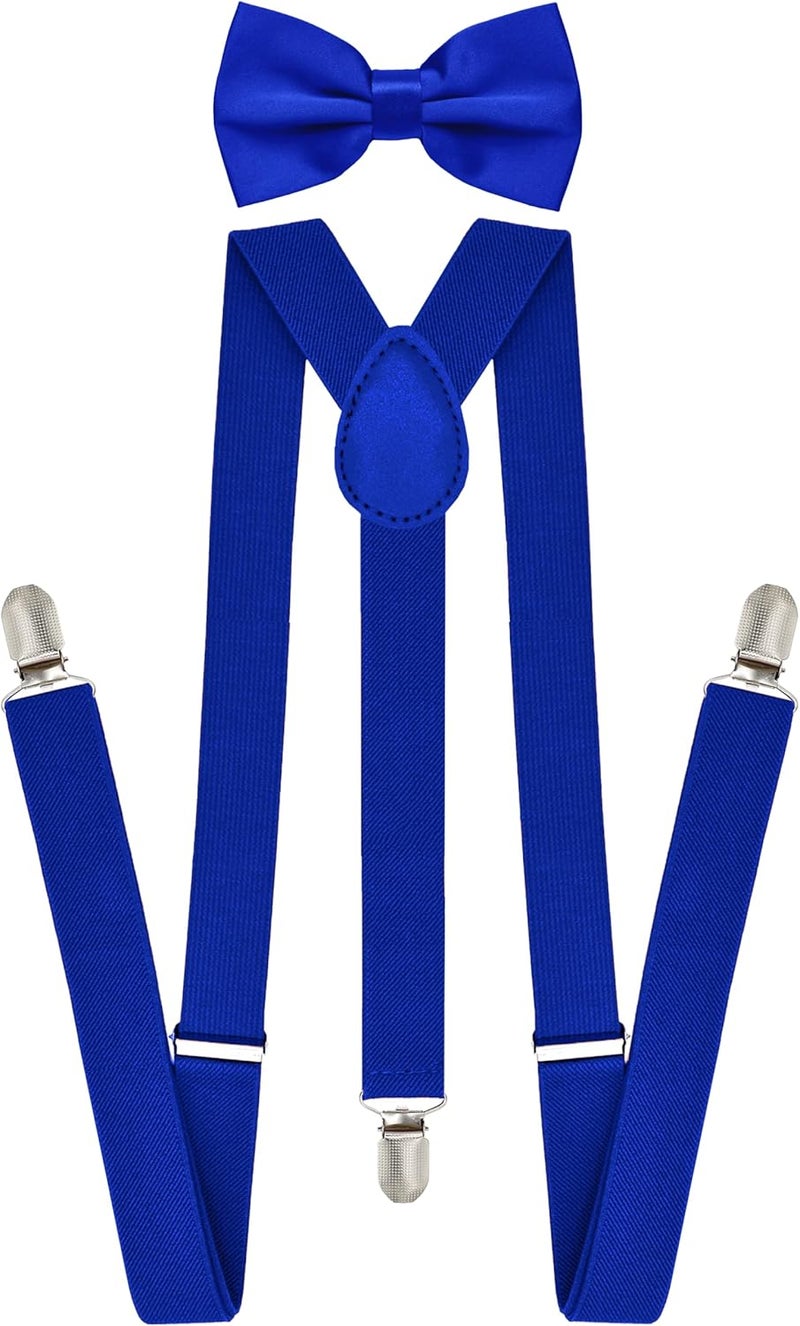 Trilece Men’s Suspenders and Bow Tie Set – Adjustable Y-Back Suspenders with Matching Bow Tie for Weddings and Formal Wear - Image 1