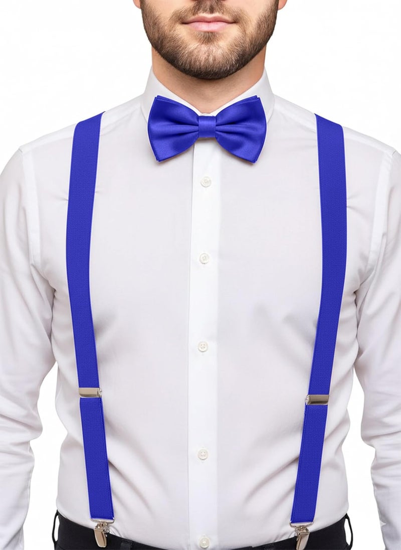 Trilece Men’s Suspenders and Bow Tie Set – Adjustable Y-Back Suspenders with Matching Bow Tie for Weddings and Formal Wear - Image 2