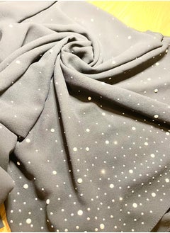 Elegant Chiffon Hijab with Sparkle Rhinestonesl, Black, 72 x 150 cm, Scarf - pzsku/ZF3F4E948C86E8965B011Z/45/_/1740671372/e36006fa-c96c-41f0-89b3-d8f269a200b7