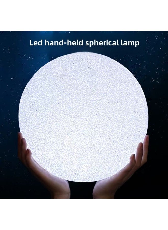 Chinese Lanterns In The Light Ball Glowing Ball Lamp Dance Performance Props Stage Performance Chorus Holding Lamp In Hand-Color:White Crystal Shell Yellow Light-Specifications:10cm Ball Light Wrist Style (with Wrist Strap)