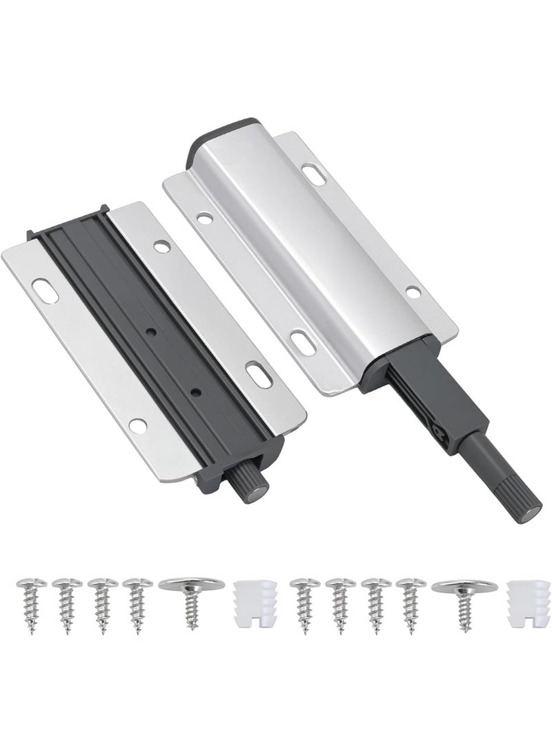 Barakah Push to Open Cabinet Latch, 2 Pack Magnetic Touch Latches Heavy Duty Door Drawer Hardware for Kitchen Wardrobe Furniture Easy Installation - Image 1