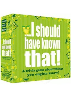 Things They Don't Teach You In School-Color:Green Tree I Should Have Known That