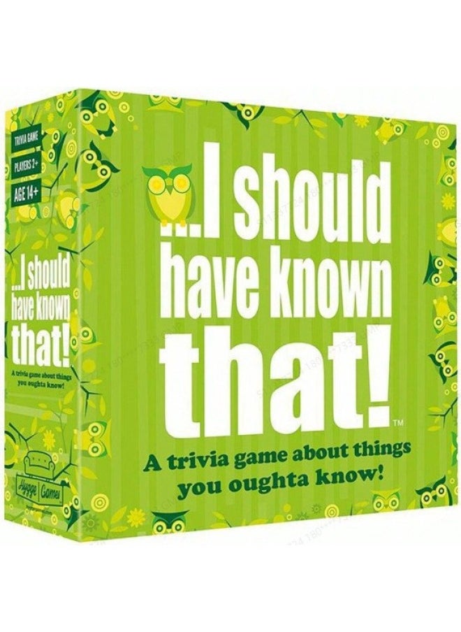 Generic - Things They Don't Teach You In School-Color:Green Tree I Should Have Known That - Image 1