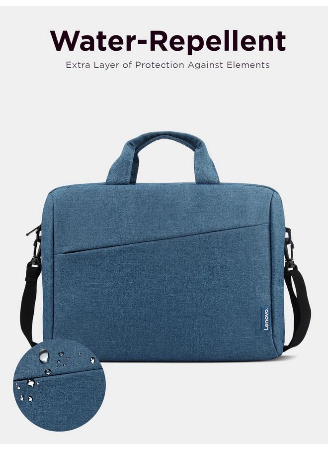 Lenovo Lenovo Laptop Carrying Case T210, 15.6-Inch Laptop and Tablet, Sleek Design, Durable and Water-Repellent Fabric, Business Casual or School, GX40Q17230 Casual Toploader - Blue  - Image 2