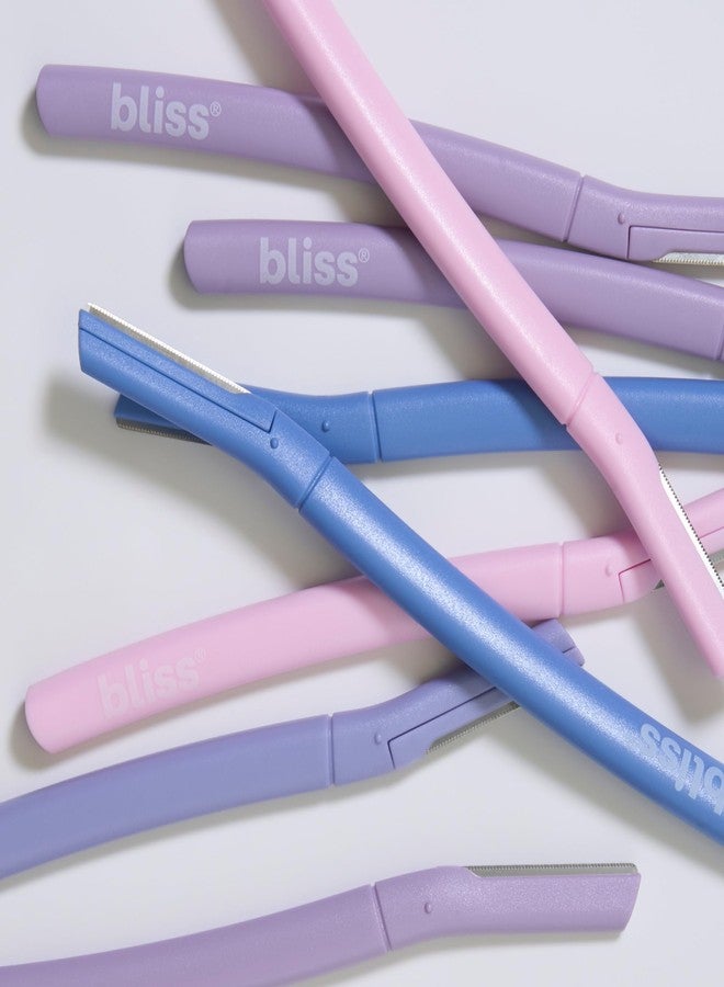 Bliss Stainless Steel Disposable Dermaplaning Tools | Facial Exfoliator and Eyebrow Razor to Dermaplane Peach Fuzz -1 Pack 12 count - Image 4
