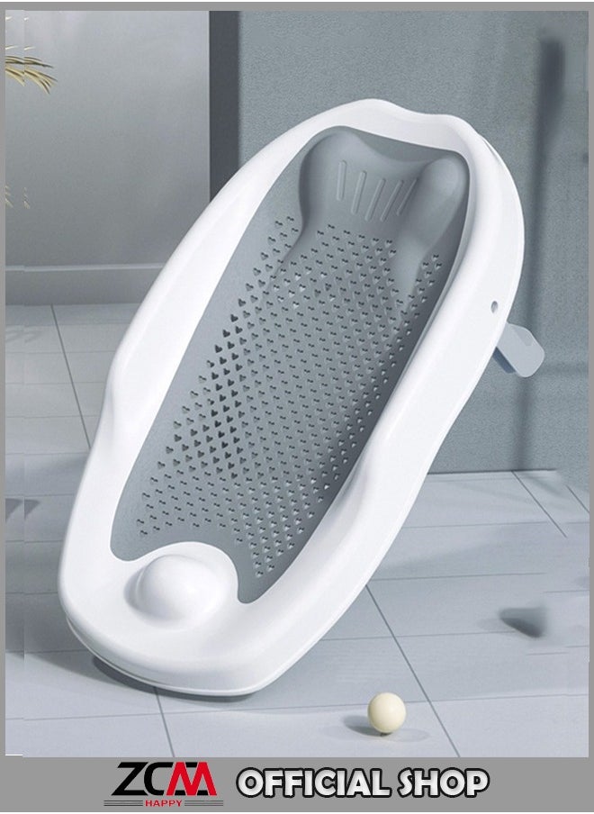 ZCM-HAPPY - Baby Shower Support Safe Lying Baby Bath Support Seat Comfortable Non Slip Mat for Bathtub Ideal Bathing Solution for Newborns Infant Bathing Seat Non Slip Baby Bath Mat Toddler Bath Support Sea - Image 1
