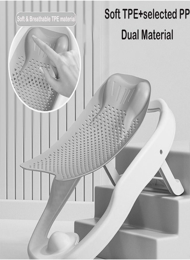 ZCM-HAPPY - Baby Shower Support Safe Lying Baby Bath Support Seat Comfortable Non Slip Mat for Bathtub Ideal Bathing Solution for Newborns Infant Bathing Seat Non Slip Baby Bath Mat Toddler Bath Support Sea - Image 1