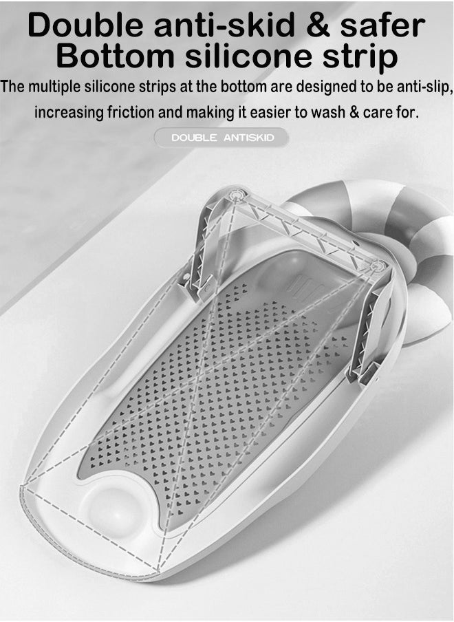 ZCM-HAPPY - Baby Shower Support Safe Lying Baby Bath Support Seat Comfortable Non Slip Mat for Bathtub Ideal Bathing Solution for Newborns Infant Bathing Seat Non Slip Baby Bath Mat Toddler Bath Support Sea - Image 1