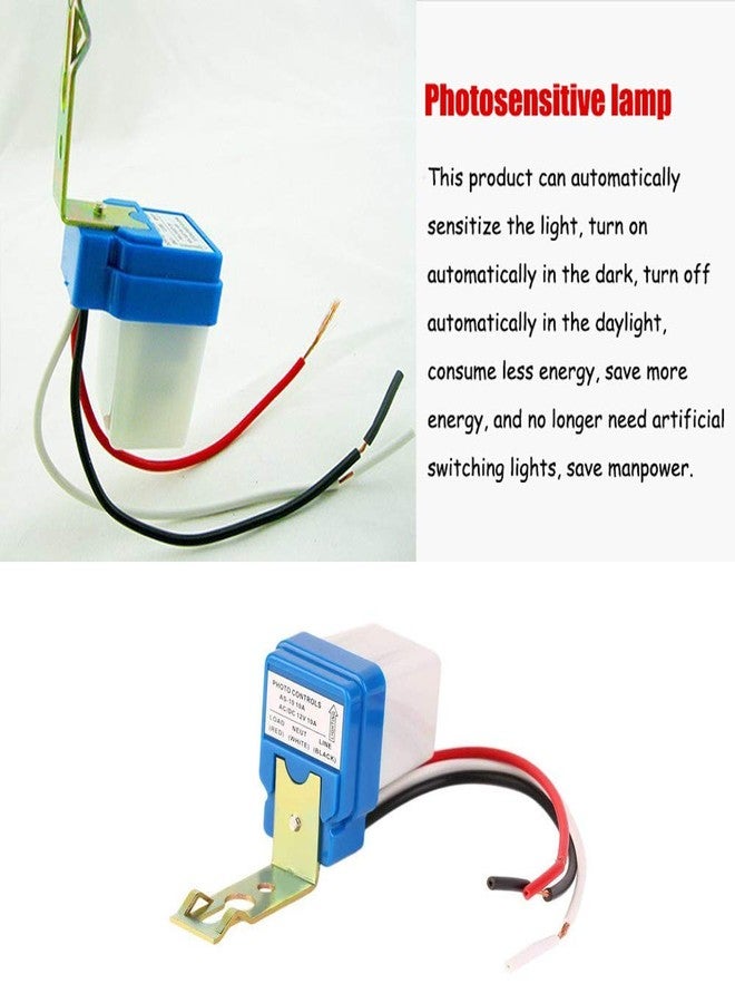 Comidox 1PCS AC 220V 10A Automatic Auto On Off Photocell Street Light Photoswitch Photo Control Sensor Switch Rainproof - Image 2