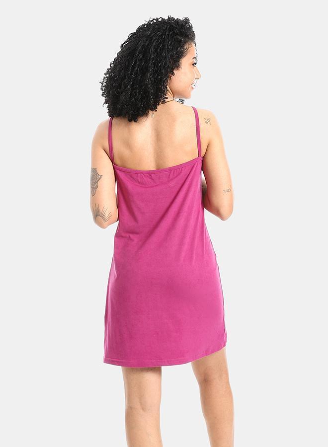 kady Violet Printed Sleepshirt With Spaghetti Straps - Image 3