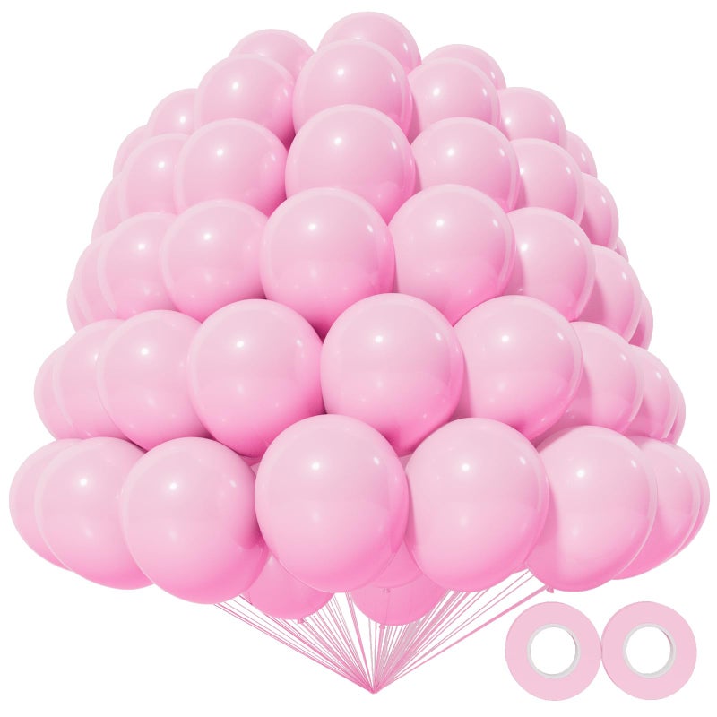 KAWKALSH 200pcs Light Pink Balloons 5 Inch Small Mini Latex Balloons for Party Birthday Baby Shower Anniversary Festival Arch Garland Decoration - Image 3