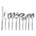 Berglander Silverware Serving Set 10 Pieces,  Stainless Steel Flatware Serving Set, Silver Serving Utensil, Anti Rust - Image 2