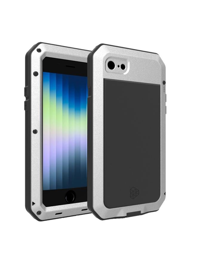 اس-توب جراب لهاتف iPhone SE 2022 / SE 2020 / 8 / 7 جراب ثلاثي الطبقات من السيليكون والزنك - Image 1