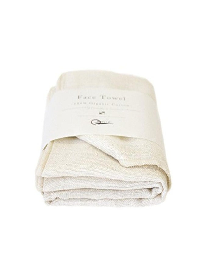 Nawrap 100% Organic Cotton Face Towels, Set of 2, Ivory - Image 3