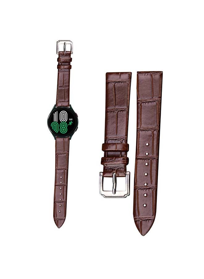 Perfii Replacement Band For Samsung Galaxy Watch4 Brown - Image 1