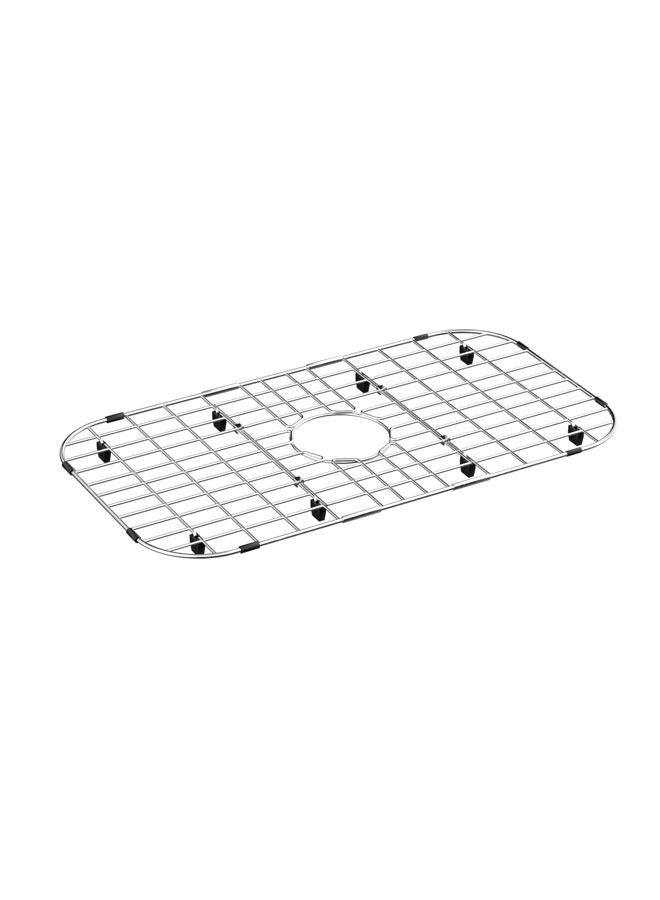 blitzlabs Kitchen Sink Grid Bottom Sink Grid Stainless Steel Sink Grate with Center Drain Metal Sink Grid Protector for Kitchen Single Sink Bowl - Image 1
