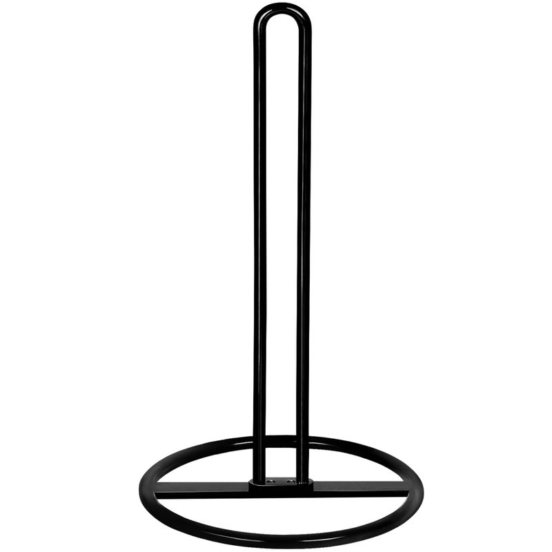 OBODING Paper Towel Holder Countertop, OBODING, Kitchen Paper Towel Stand Holder for Kitchen Organization and Storage, Paper Towel Holders for Standard and Large Size Rolls (Black) - Image 1