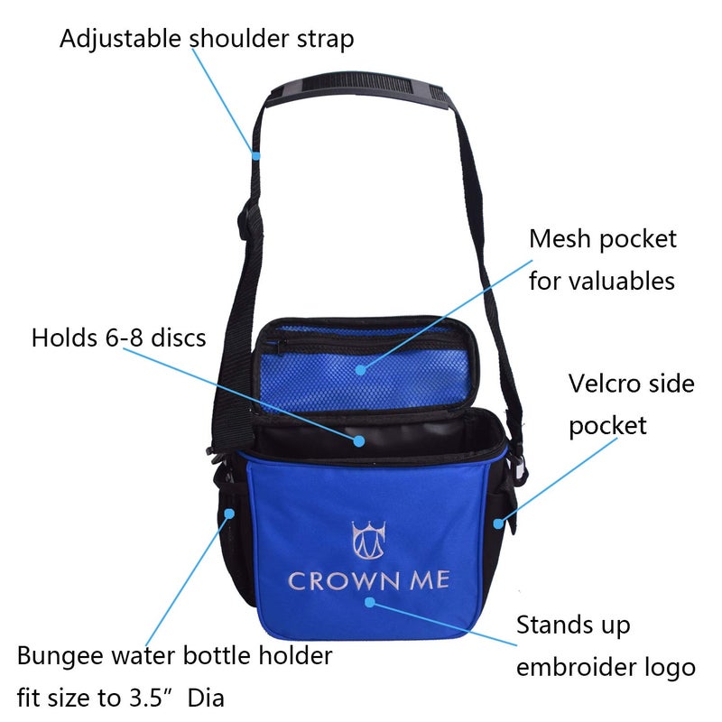 CROWN ME Disc Golf Starter Set,Disc Golf Set with 6 Discs, 1 Marker,1 Towel and Starter Disc Golf Bag Fairway Driver - Image 3