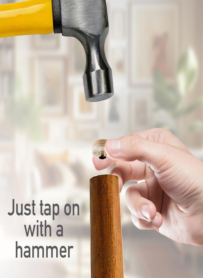 سوفت تاتش وسادات أثاث من اللباد الناعم الملمس مقاس 1 بوصة دائرية الشكل، شديدة التحمل، لحماية أسطح الأرضيات الصلبة من الخدوش، لون بيج (عبوة من 48 قطعة) - Image 5