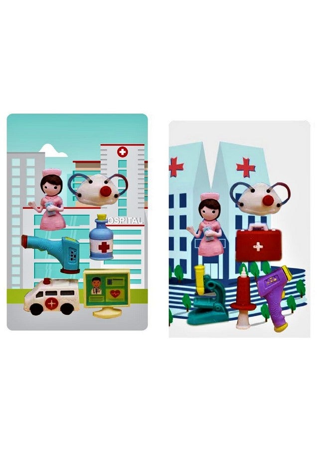 FunBlast Erasers for Kids - Doctor Playset Erasers for Kids, Stationary Kit for Kids, School Stationary Set, Birthday Return Gift (12 Pcs;Multicolor) - Image 5