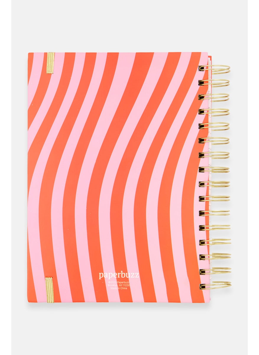 Paperbuzz Disco Fever Spiral Ruled Notebook, Red  - Image 3