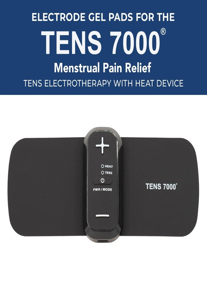 TENS 7000 Menstrual Pain Relief Unit Replacement Pads, 8-Pack, Includes Protective Backing, Pre-Gelled & Easy to Use, Specifically Designed for TENS 7000 Unit for Menstrual Pain - Image 2