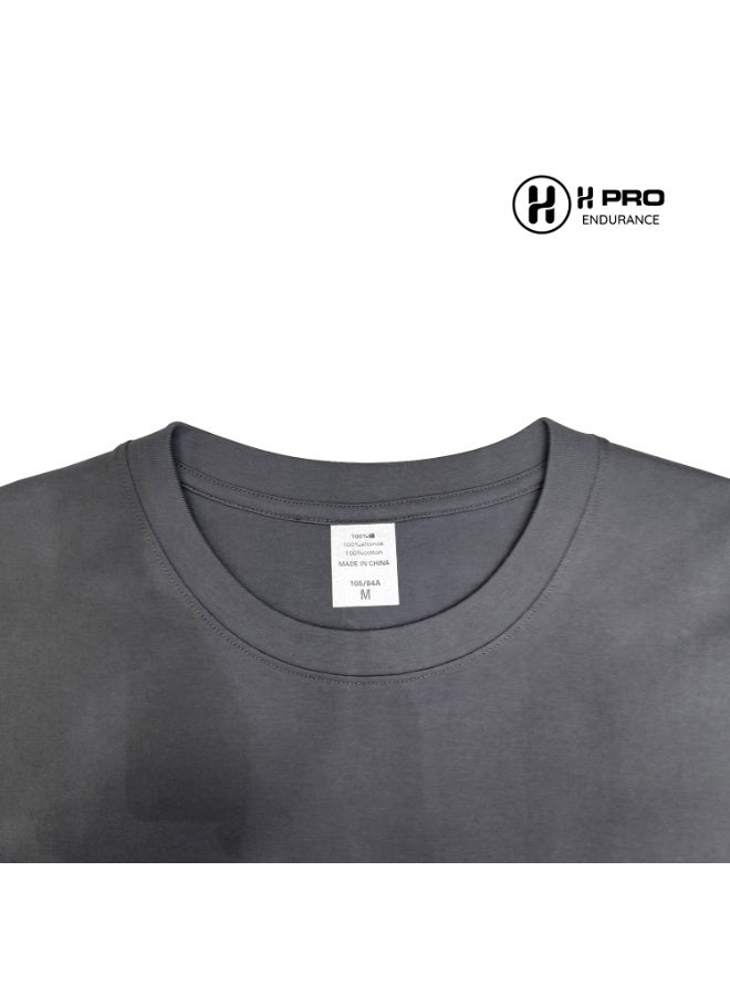 H PRO HM Sports Plain Cotton T-Shirt – Soft, Breathable, Classic Fit, Casual Wear - Image 4