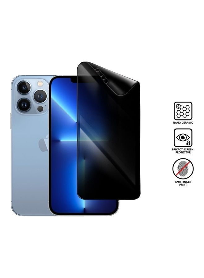 IAF Priavcy Nano Ceramic Anti Fingerprint Screen Protector For iPhone 13 Pro Black