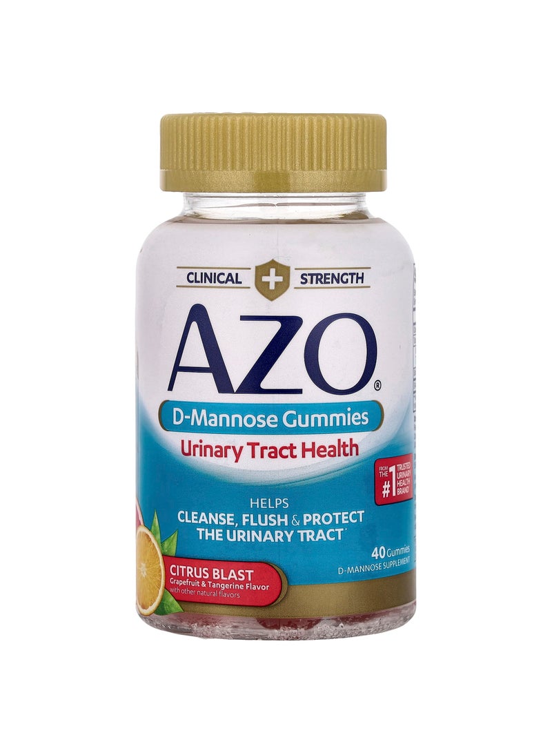 D-Mannose Gummies, Citrus Blast, 40 Gummies