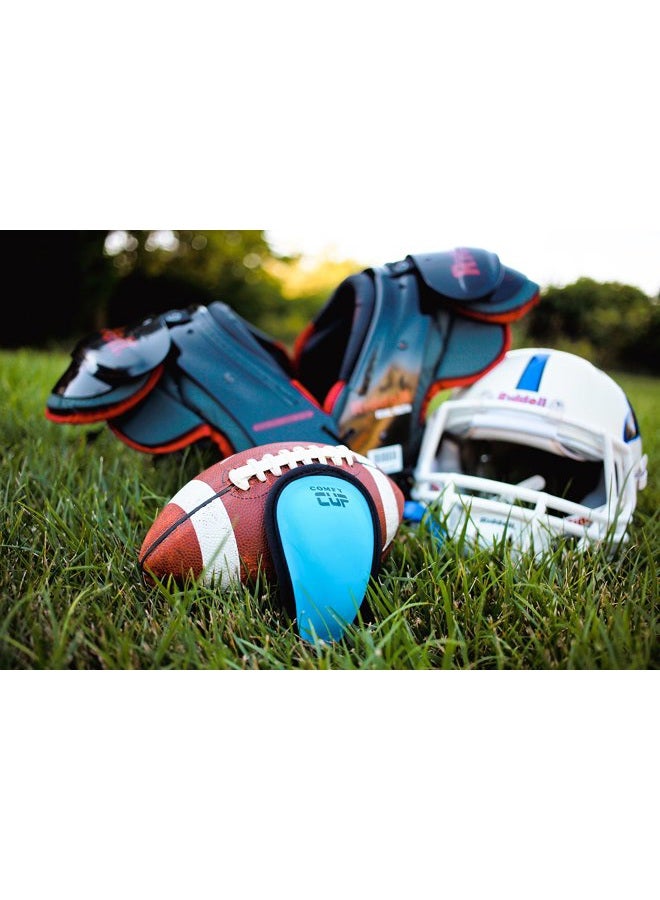 Comfy Cup Neon BLUE (Ages 7-11) | The Original Boys Youth-Sized Soft Foam Beginners Kids Protective Cup for Baseball, Football, Hockey, Lacrosse, MMA, Rugby, Soccer, Karate - Image 5