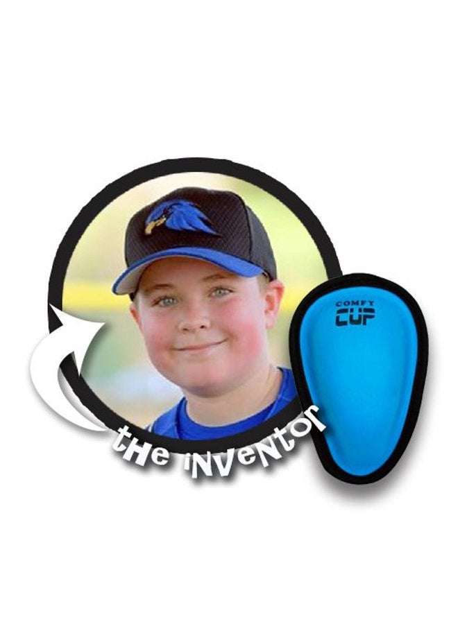Comfy Cup Neon BLUE (Ages 7-11) | The Original Boys Youth-Sized Soft Foam Beginners Kids Protective Cup for Baseball, Football, Hockey, Lacrosse, MMA, Rugby, Soccer, Karate - Image 3