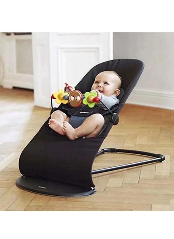 BABYCARA Baby Rocking Chair with Hanging Toys Comfort And Fun, Red  - Image 4