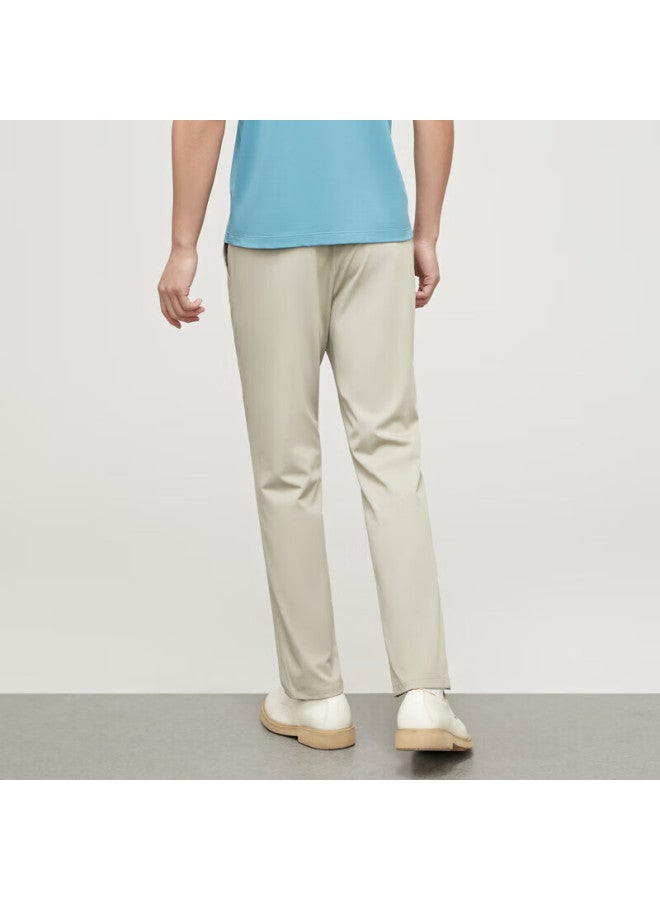 Youngor [washable Pants] Spring  Men's Business Outdoor Wrinkle-resistant Straight-leg Trousers, Light Gray, L (175/80a) - Image 2