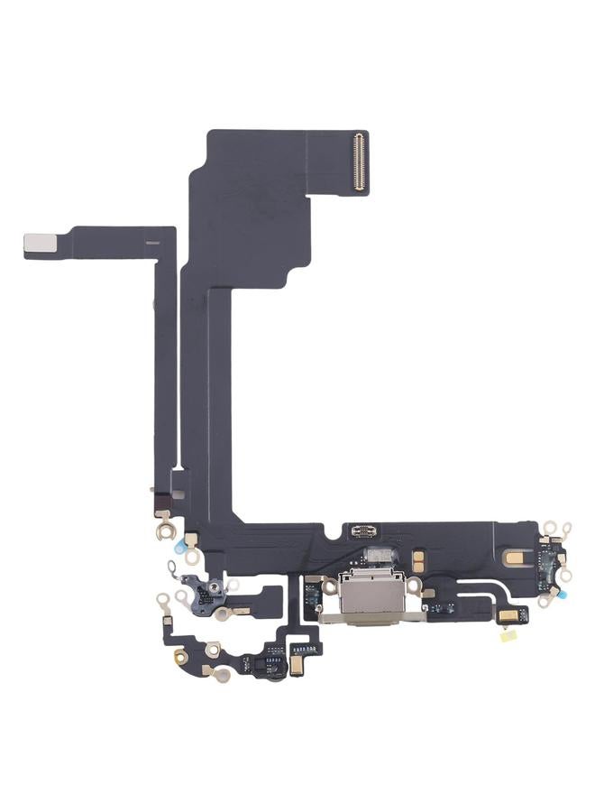 For iPhone 15 Pro Max Charging Port Flex Cable (Titanium Color) - Image 1
