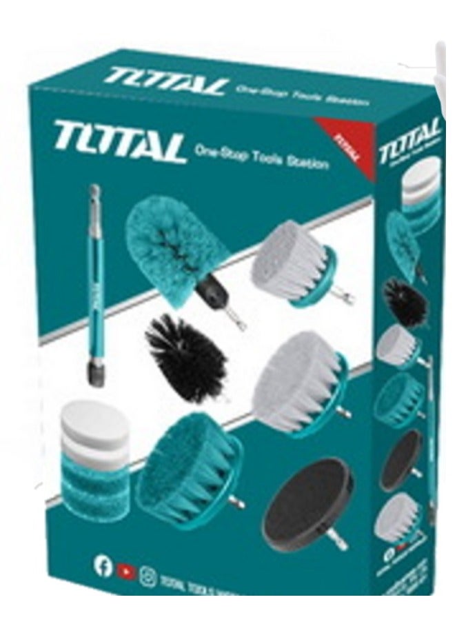 توتال TOTAL فراشي تنظيف 11 قطع TACB1101  - Image 2