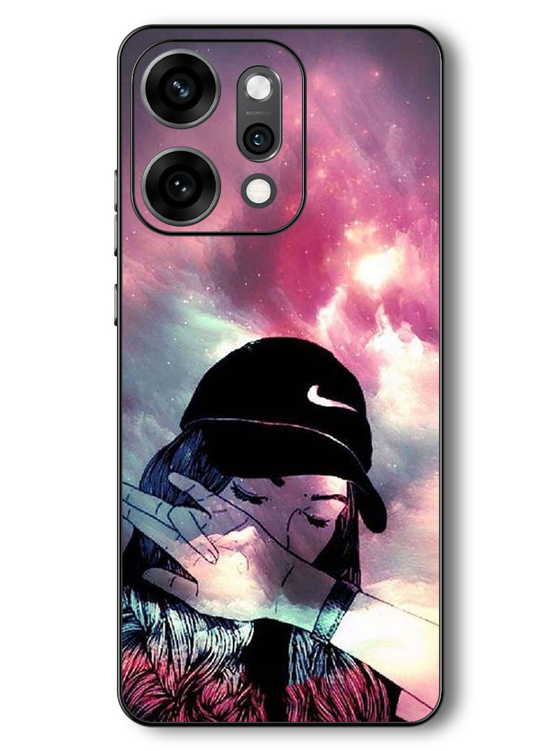 Theodor Case Compatible with Oppo Reno 14 Pro 6.83 Inch Protection Shockproof Bumper Cover Girl Sob - Image 1